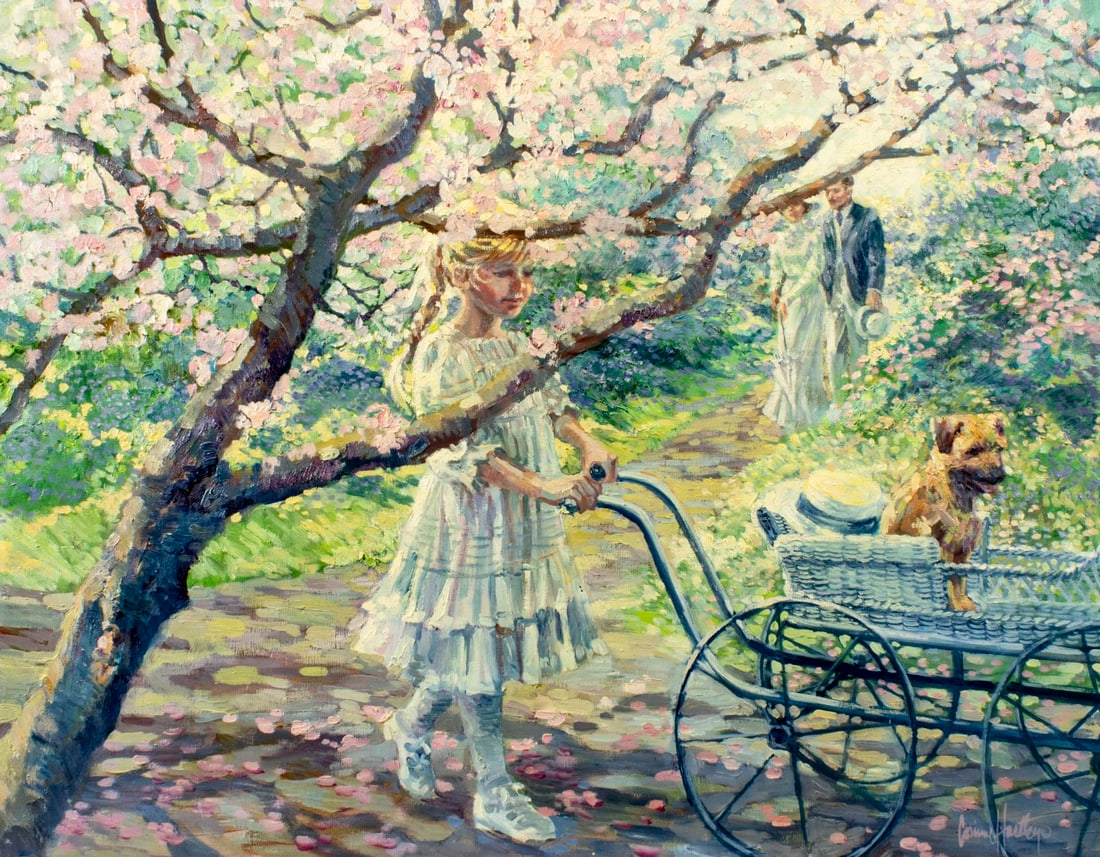 Corinne Hartley (CA,20/21C) oil painting (1 of 12)