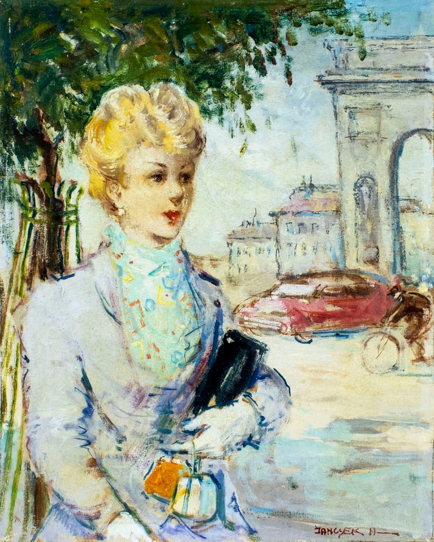 Antal Jancsek (Hungary,1907-1985) oil painting (1 of 13)