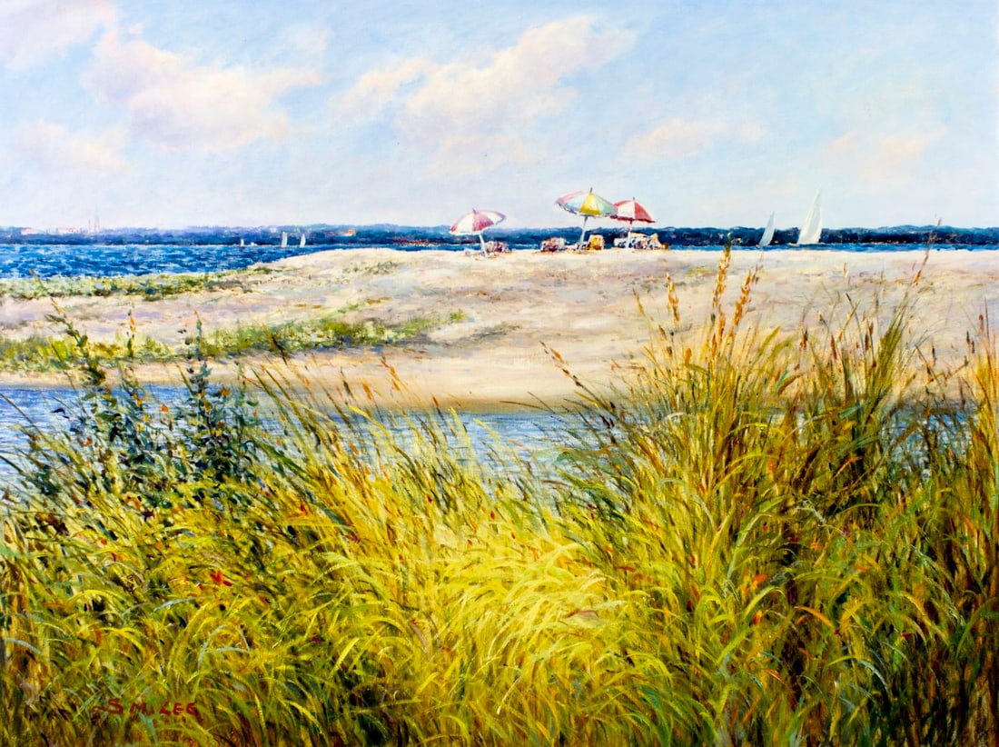 Sang M Lee (South Korea,US,b 1949) oil painting (1 of 13)