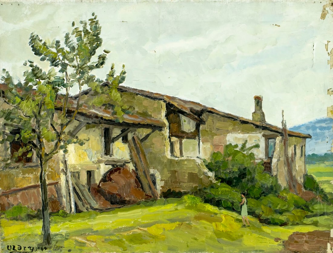 Louis Uldry (Swiss,1878-1960) oil painting antique (1 of 13)