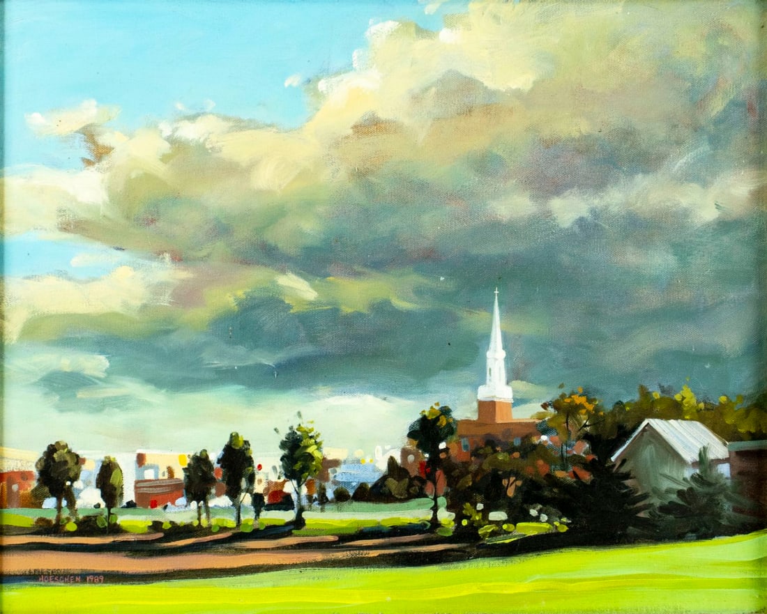 Dorothy Hoeschen (GA,PA,20C) oil painting (1 of 14)