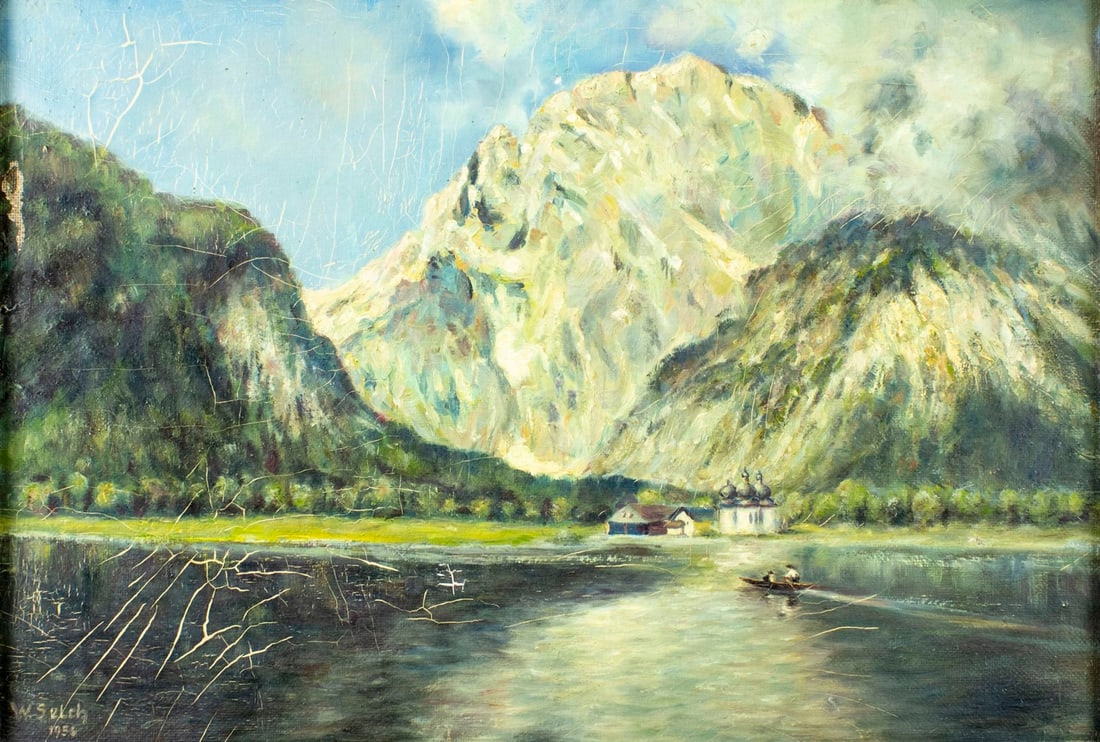 Wilhelm Selch (German,mid 20C) oil painting (1 of 12)