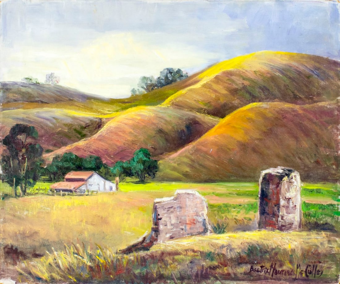 Beatrix McCulley (CA,1899-1983) oil painting (1 of 11)