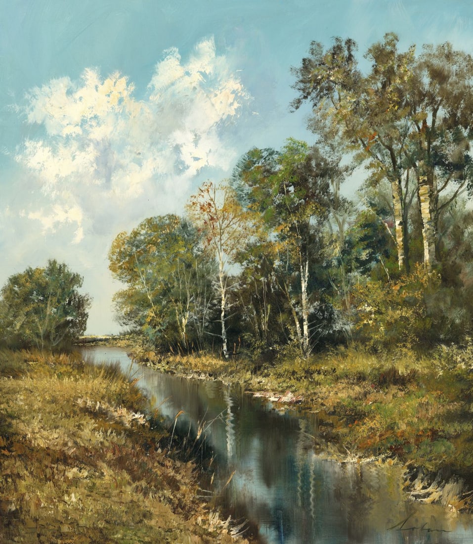 S Lobau (Europe,20C) oil painting (1 of 13)