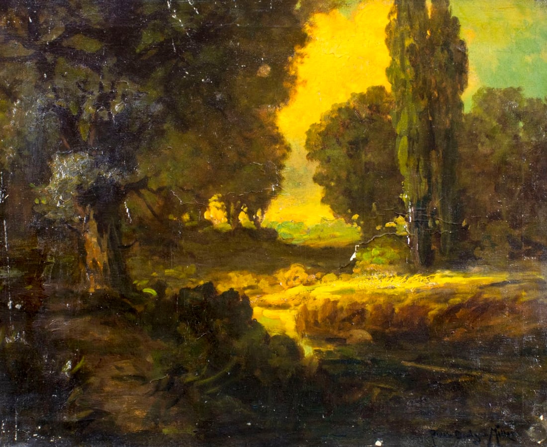 Ralph Miller (CA,OH,1858-1945) oil painting (1 of 13)