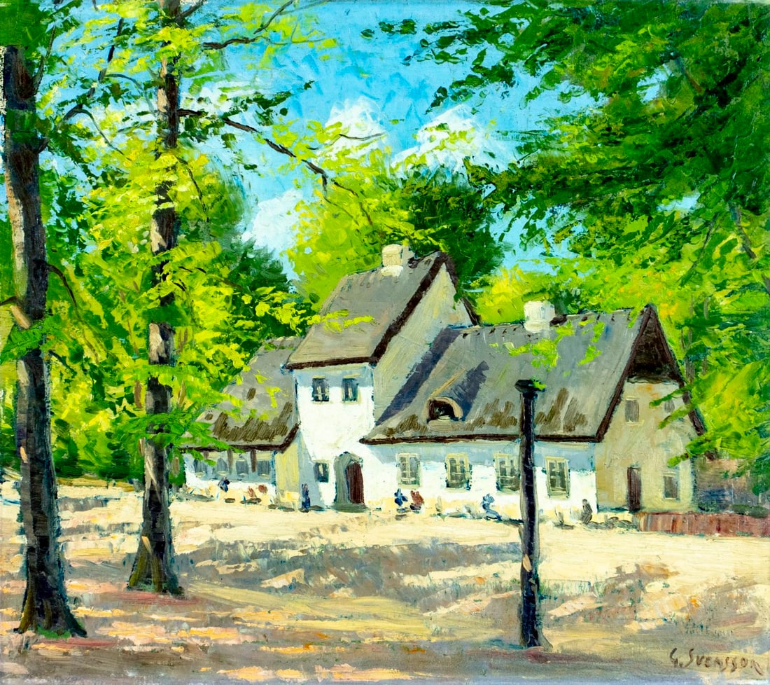 Gustaf Svensson (Sweden,France,1893-1957) oil painting (1 of 12)