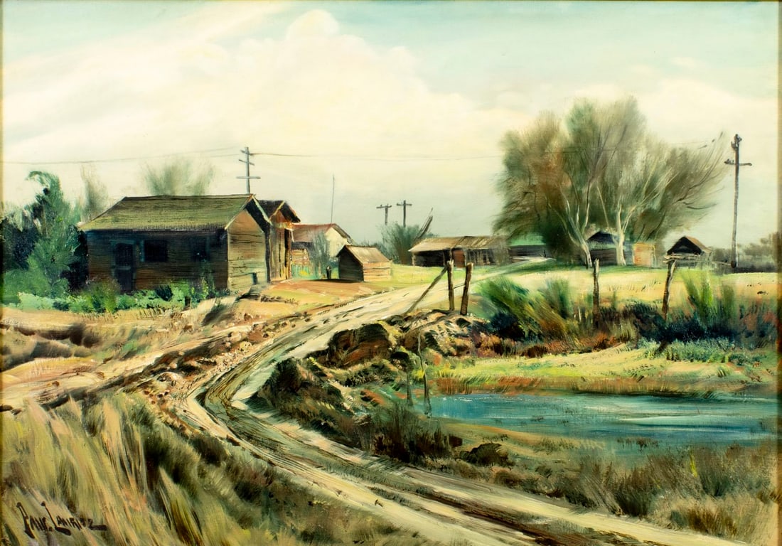 Paul Lauritz (CA,1889-1975) oil painting (1 of 15)