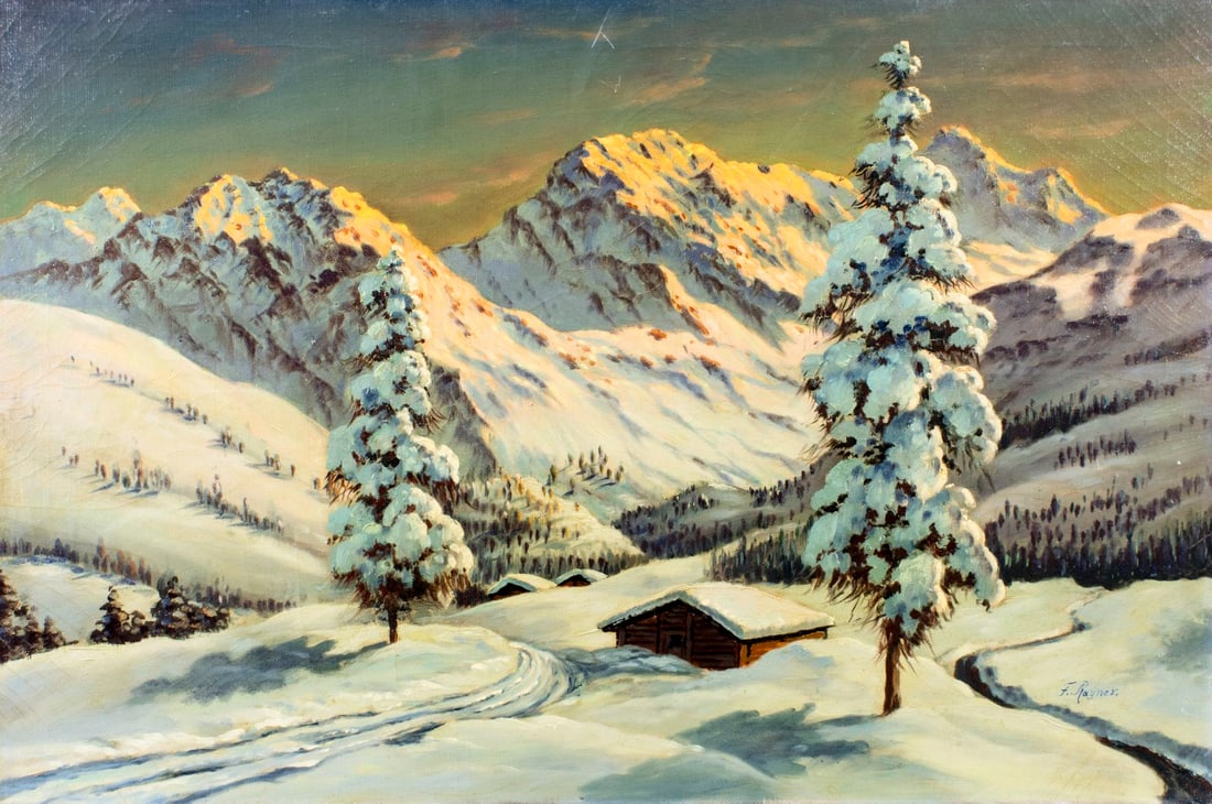 Frances Rayner (US,20C) oil painting (1 of 14)