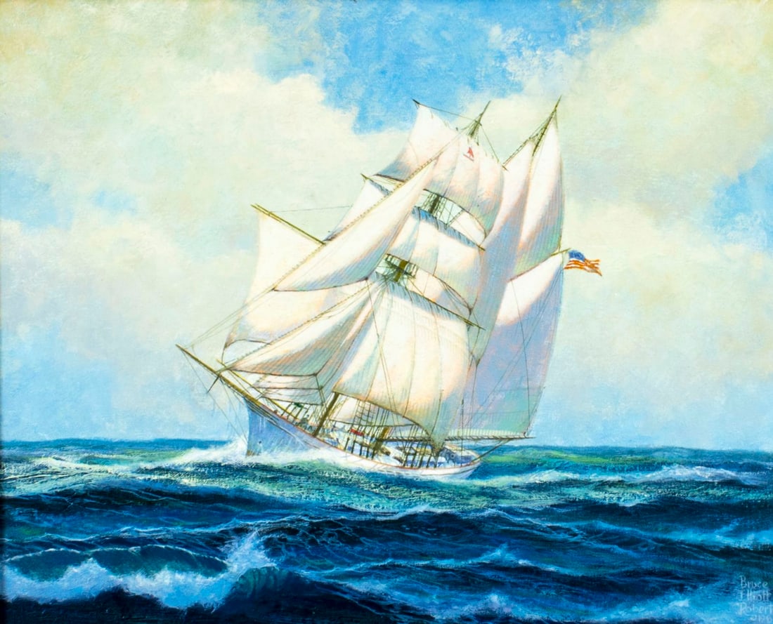 Bruce Elliot Roberts (NY,FL,1917-1993) oil painting (1 of 12)