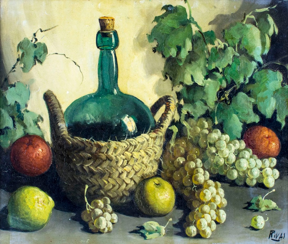 Rivas (US,mid 20C) oil painting (1 of 11)