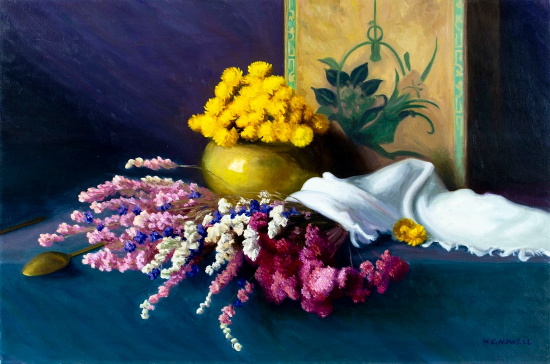 W Charles Nowell (ME,b 1966) oil painting (1 of 12)