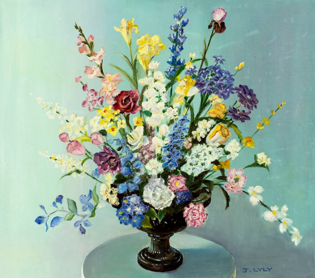 Joanna Lyly Wang (US,China,20C) oil painting (1 of 12)