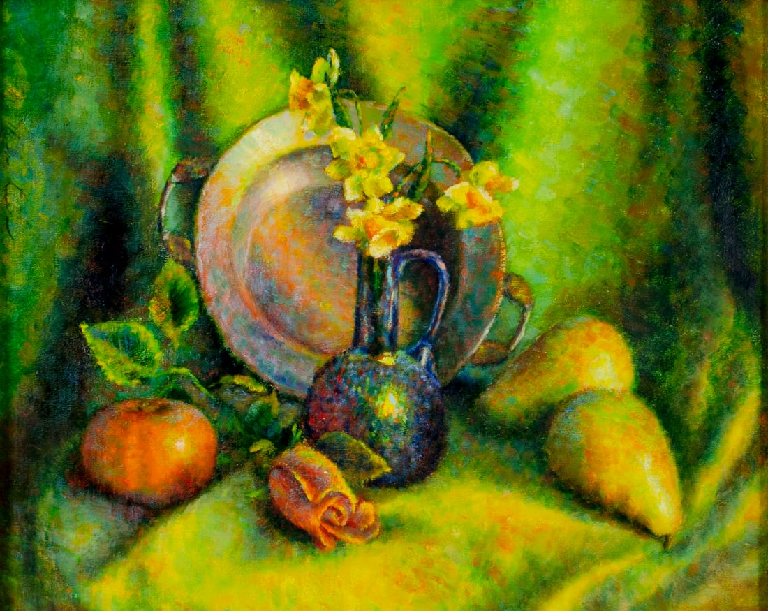 Vintage 20C American oil painting signed (1 of 13)