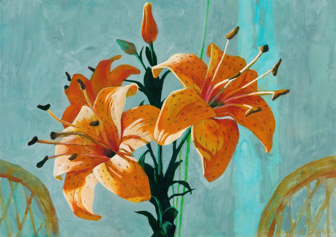 Oleksandra Ivanova (Ukraine,20/21C) mixed media painting (1 of 12)