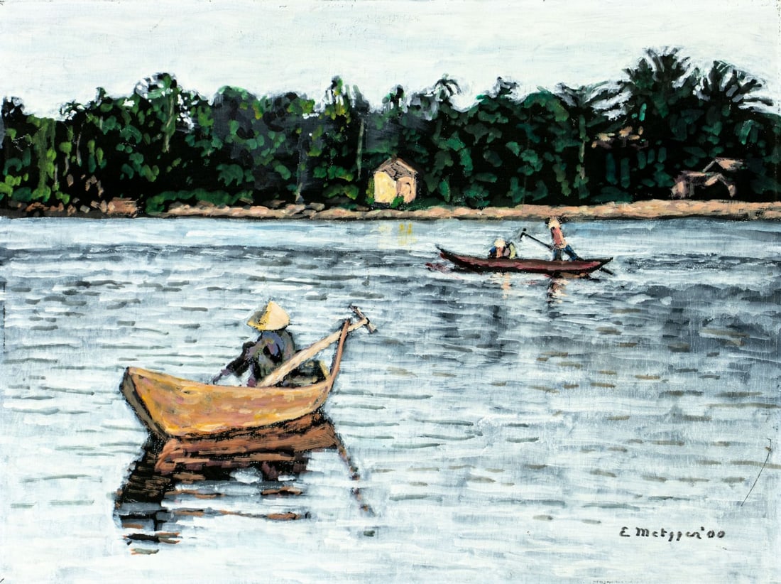 Evelyn Metzger (NY,Brazil,1911-2007) oil painting (1 of 12)