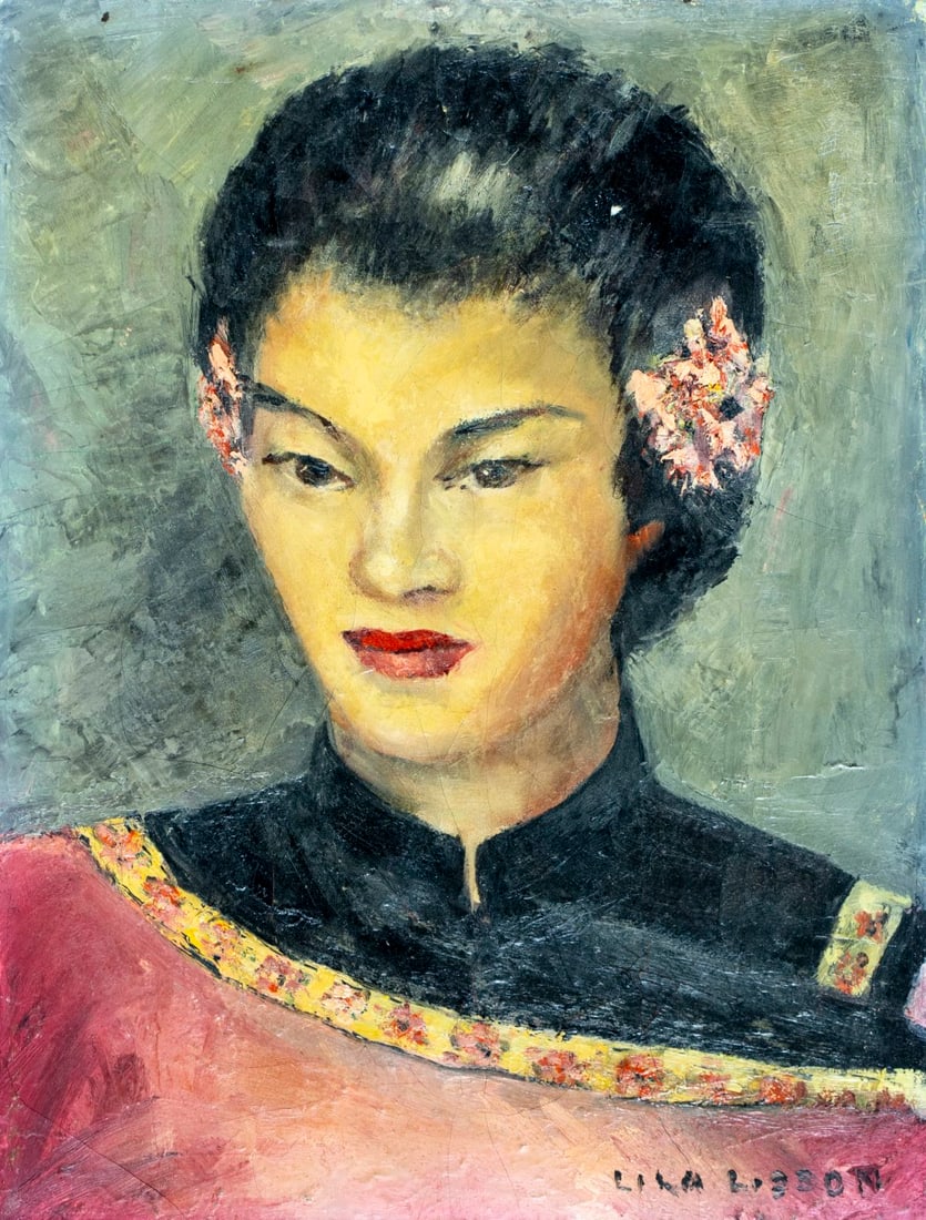 Lila Willinsky Lisson (NY,1896-1970) oil painting (1 of 15)