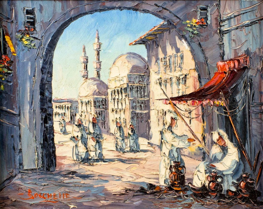 Boschelle (Europe,mid 20C) oil painting (1 of 13)