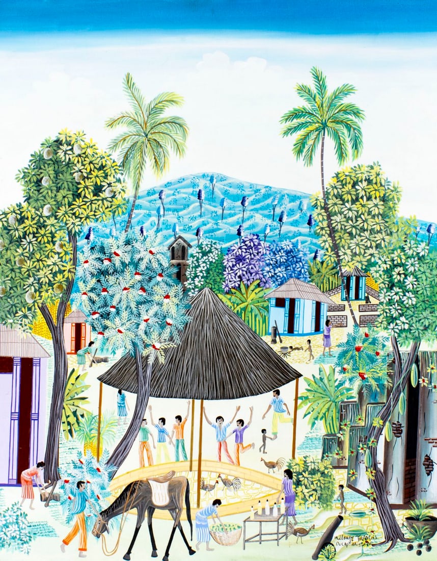 Muller Jean Francois (Haiti,NJ,b 1964) oil painting (1 of 15)