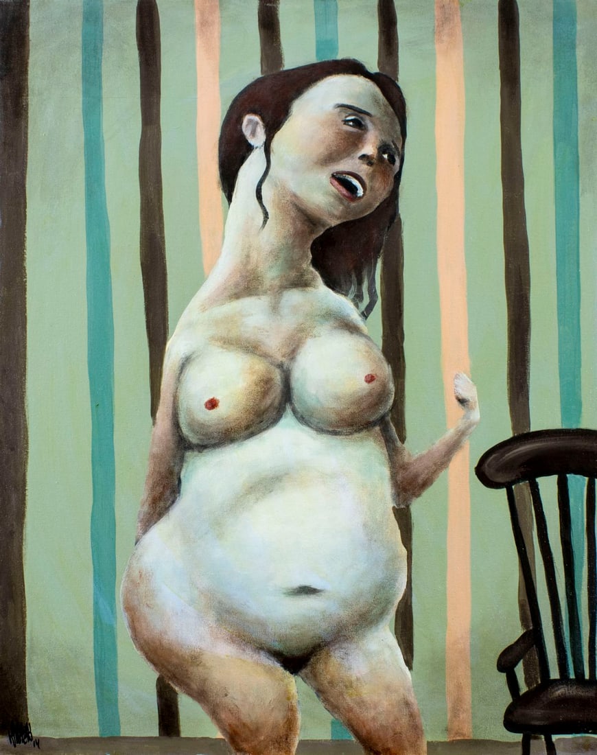 Aaron Wooten (IL,20/21C) oil painting (1 of 14)