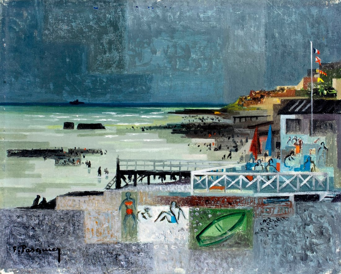 Francis Pasquier (France,1901-1969) oil painting (1 of 12)