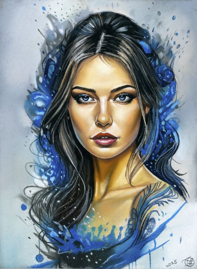 Genadiy Achkasov (Ukraine,b 1965) pastel painting (1 of 12)