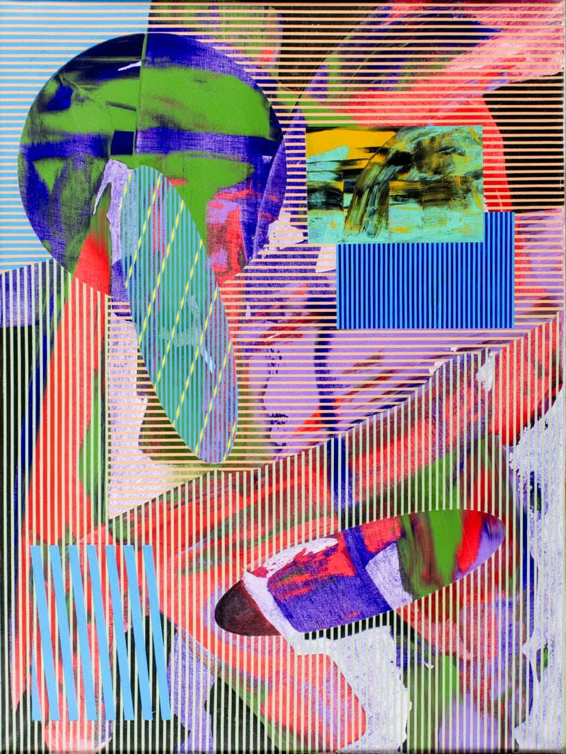 James Massena (OH,1953-2021) acrylic painting (1 of 13)