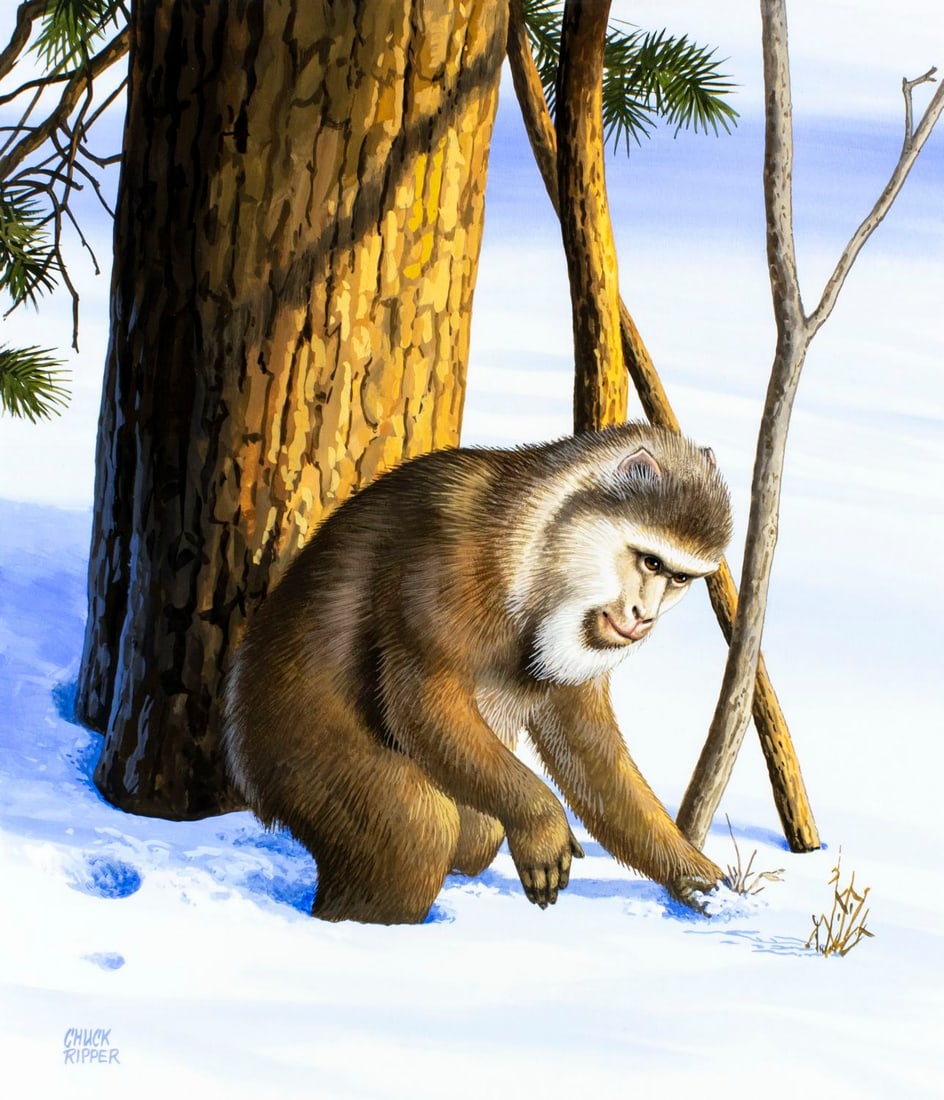 Chuck Ripper (WV,PA,1929-2019) gouache painting (1 of 13)