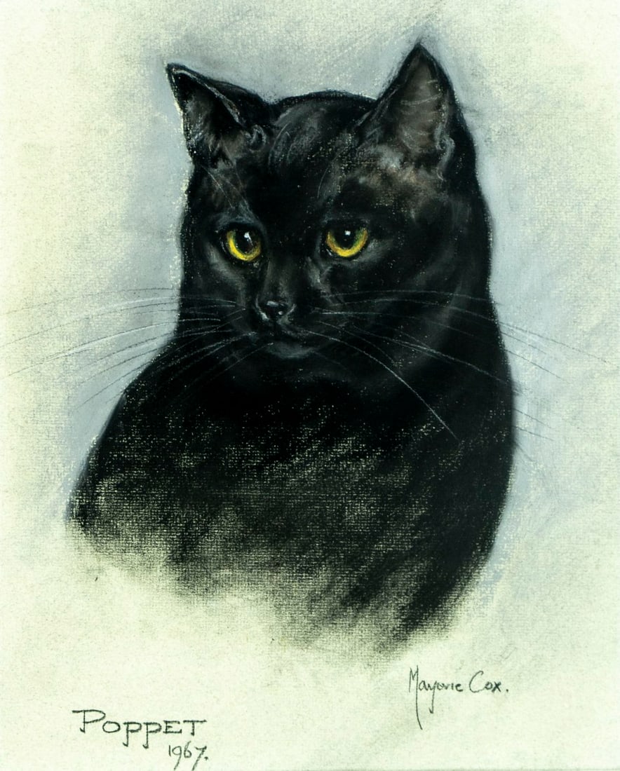 Marjorie Cox (UK,1915-2003) pastel painting (1 of 13)