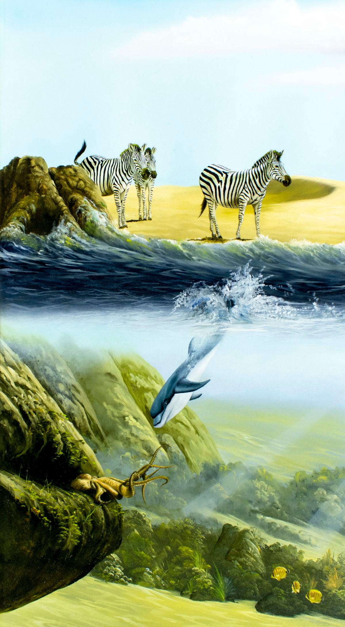 Andrew Bone (UK,b 1957) oil painting (1 of 13)