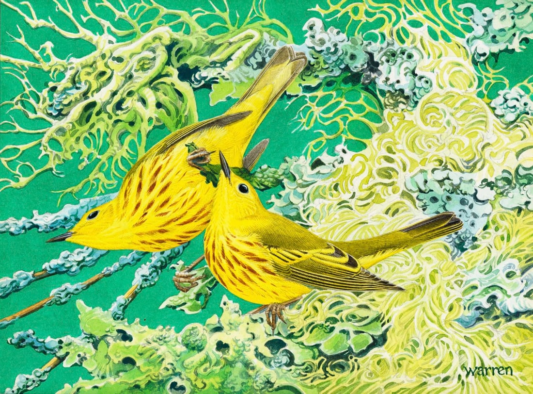 Michael Warren (UK,1938-?) watercolor painting (1 of 12)