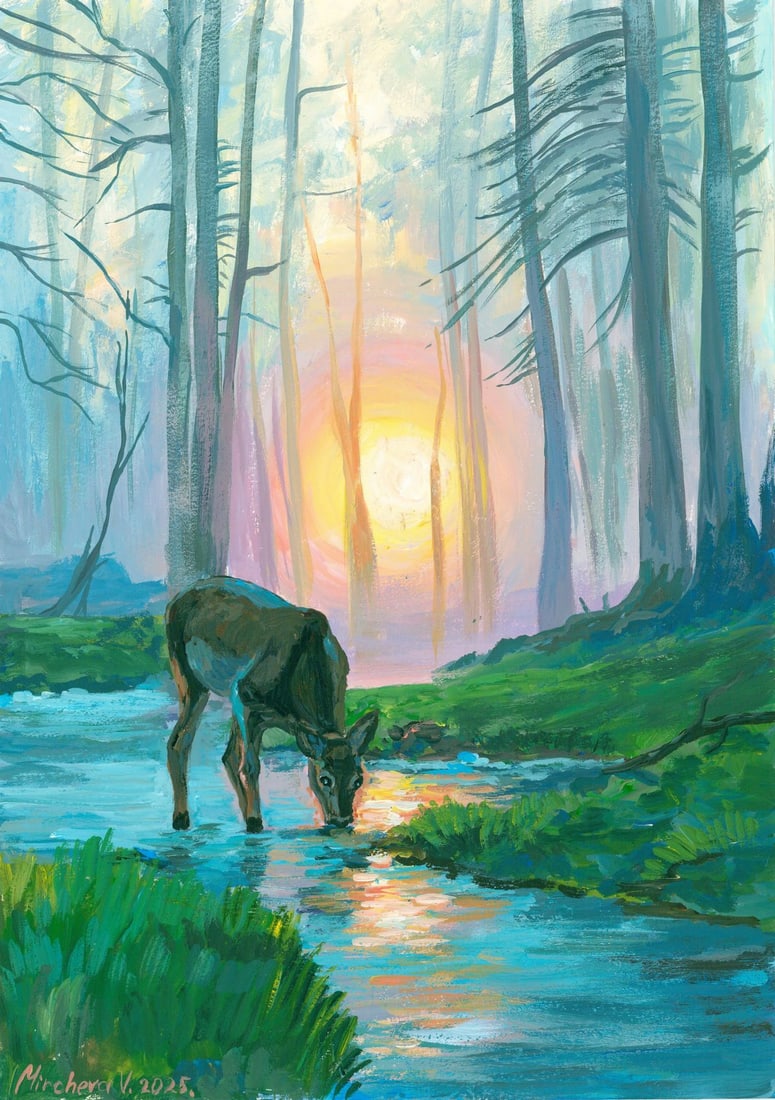 Valeria Mircheva (Ukraine,20/21C) acrylic painting (1 of 12)