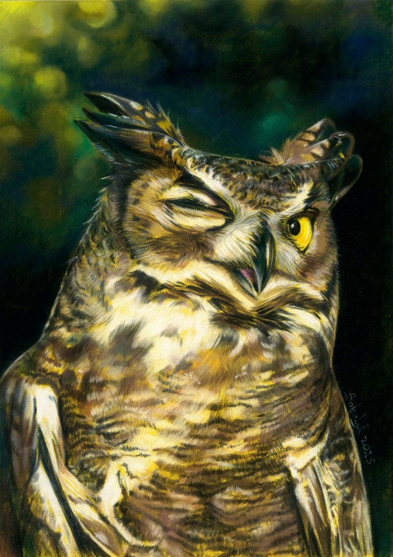 Vira Sokolyk (Ukraine,b 1999) pastel painting (1 of 12)