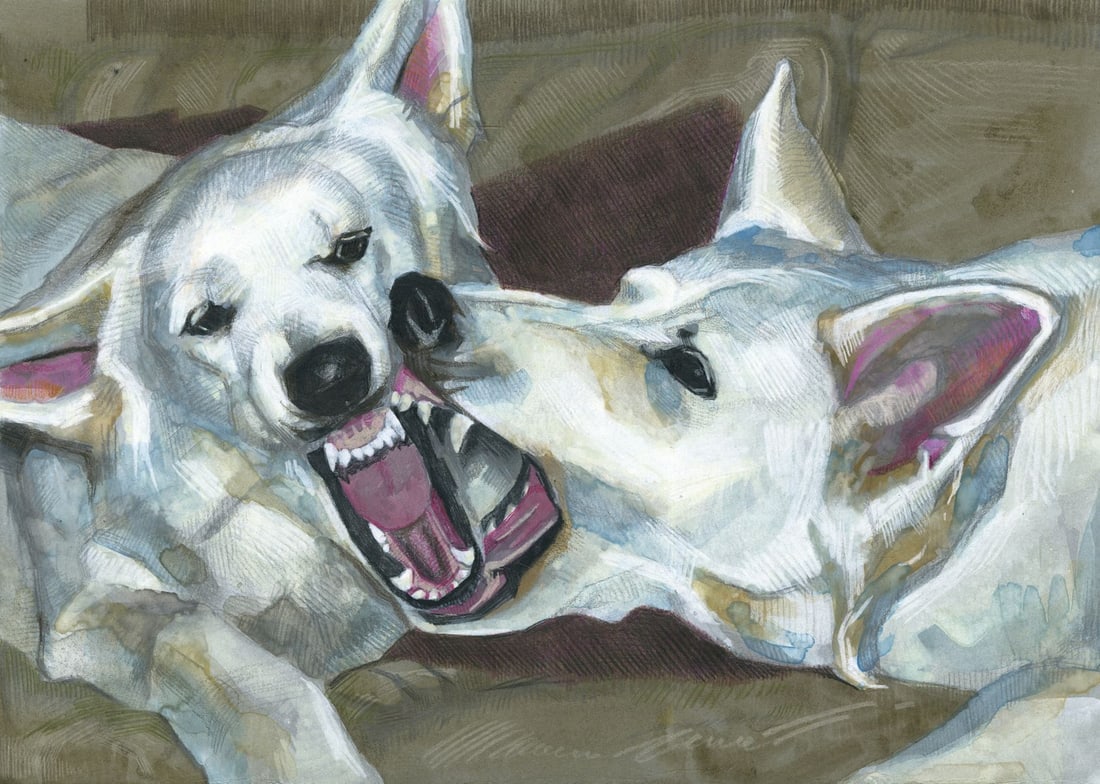 Oleksandra Ivanova (Ukraine,20/21C) mixed media painting (1 of 12)