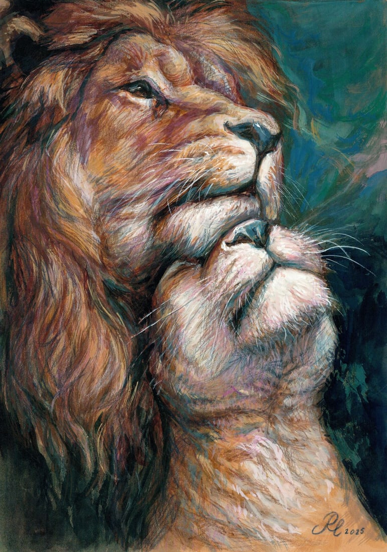 Lyudmila Rudenko (Ukraine,20/21C) mixed media painting (1 of 10)