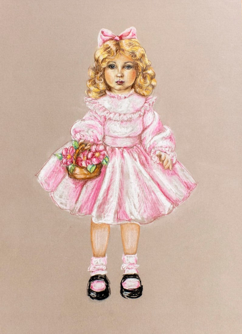 Vintage 20C American pastel painting (1 of 13)