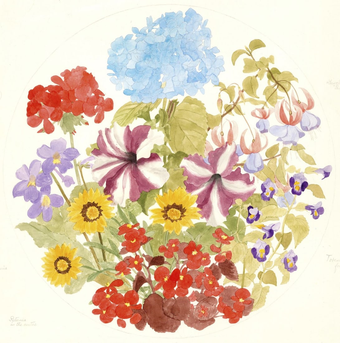 Leslie Greenwood (UK,1907-1987) watercolor painting (1 of 12)