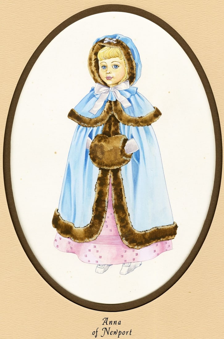 Vintage 20C American gouache painting (1 of 13)