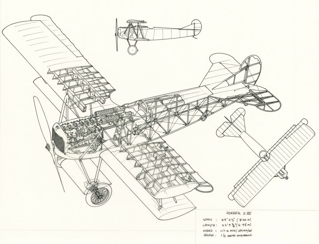 John Batchelor (UK,1936-2019) ink painting (1 of 11)