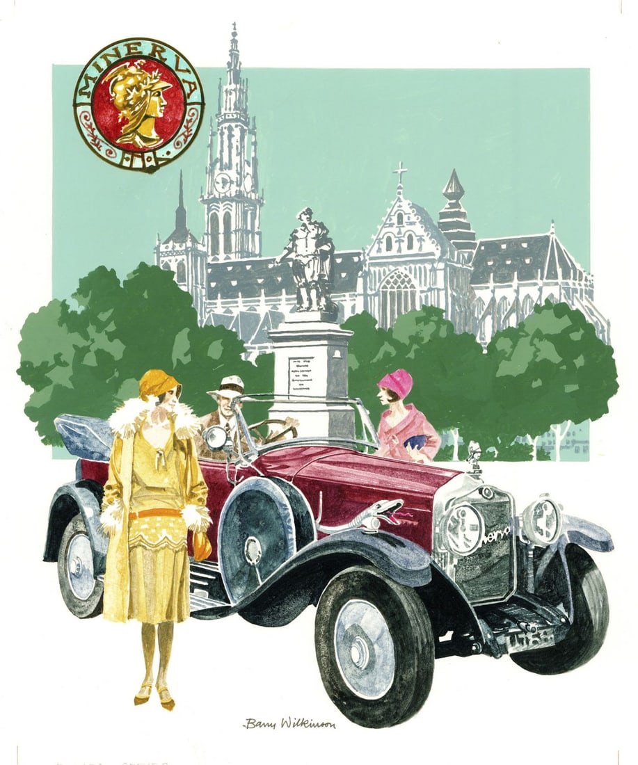 Barry Wilkinson (UK,1923-2007) gouache painting (1 of 14)