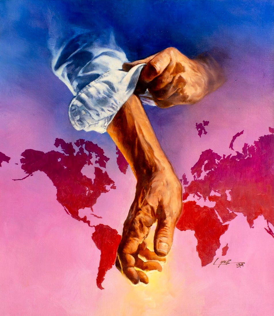 Dennis Lyall (TX,CT,b 1946) oil painting (1 of 13)