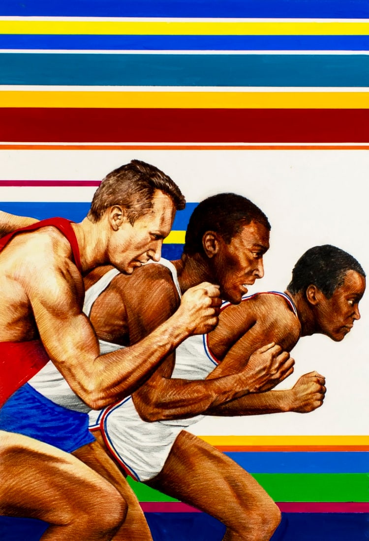 Chris Calle (US,b 1961) colored pencil painting (1 of 13)