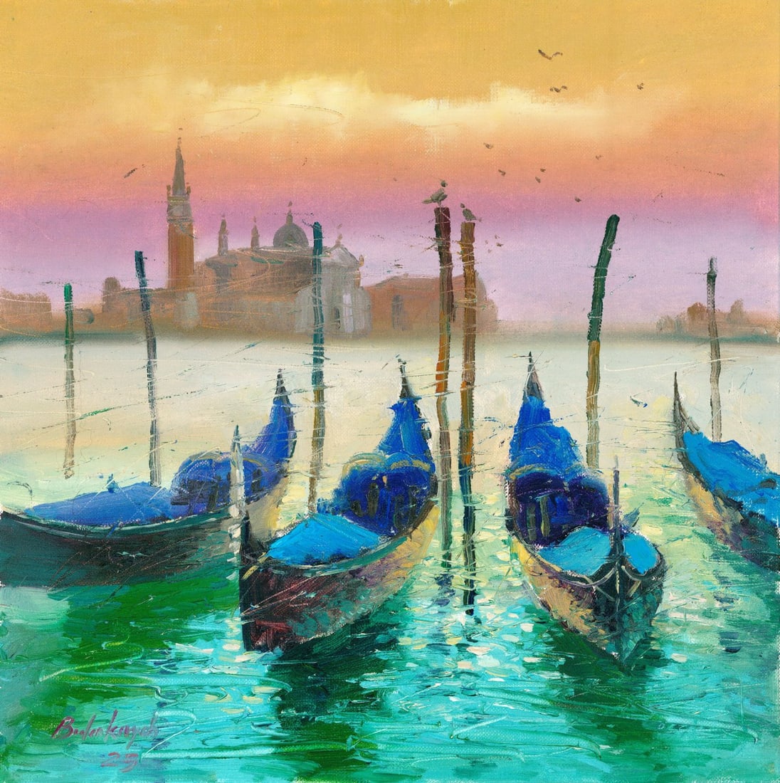 Volodymyr Budenkevych (Ukraine,20/21C) oil painting (1 of 11)