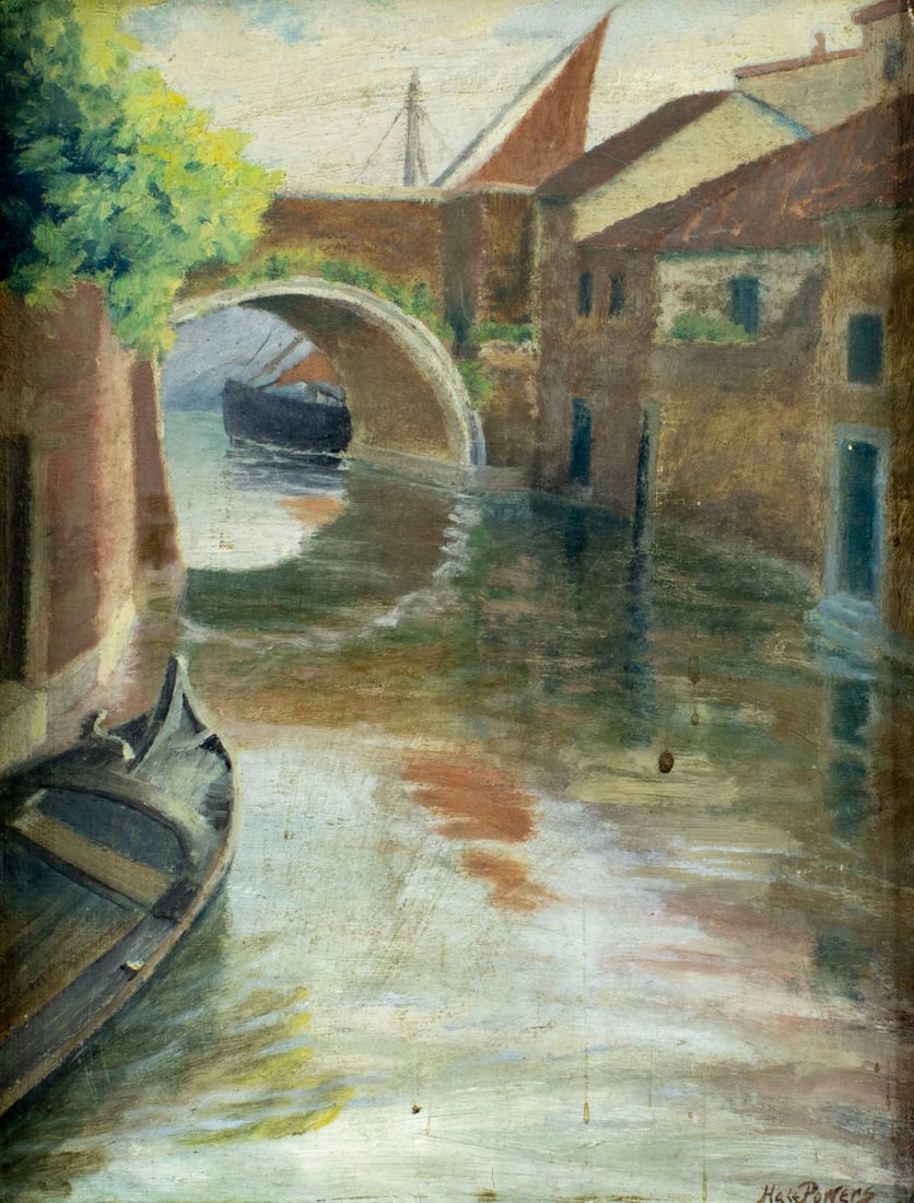 Hale Powers (US,early 20C) oil painting antique (1 of 11)