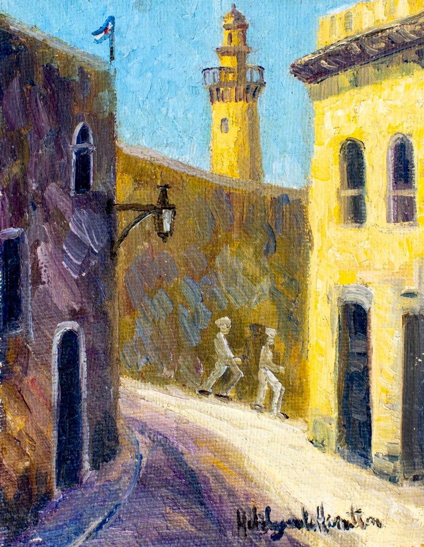 Hildegarde Hamilton (FL,VA,1898-1970) oil painting (1 of 12)