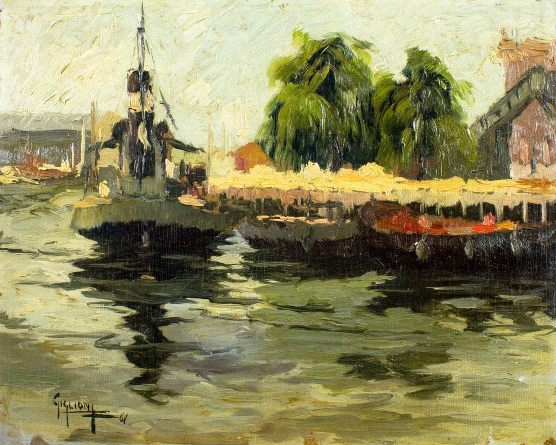 Alfredo Giglioni (Argentina,1909-1987) oil painting (1 of 12)