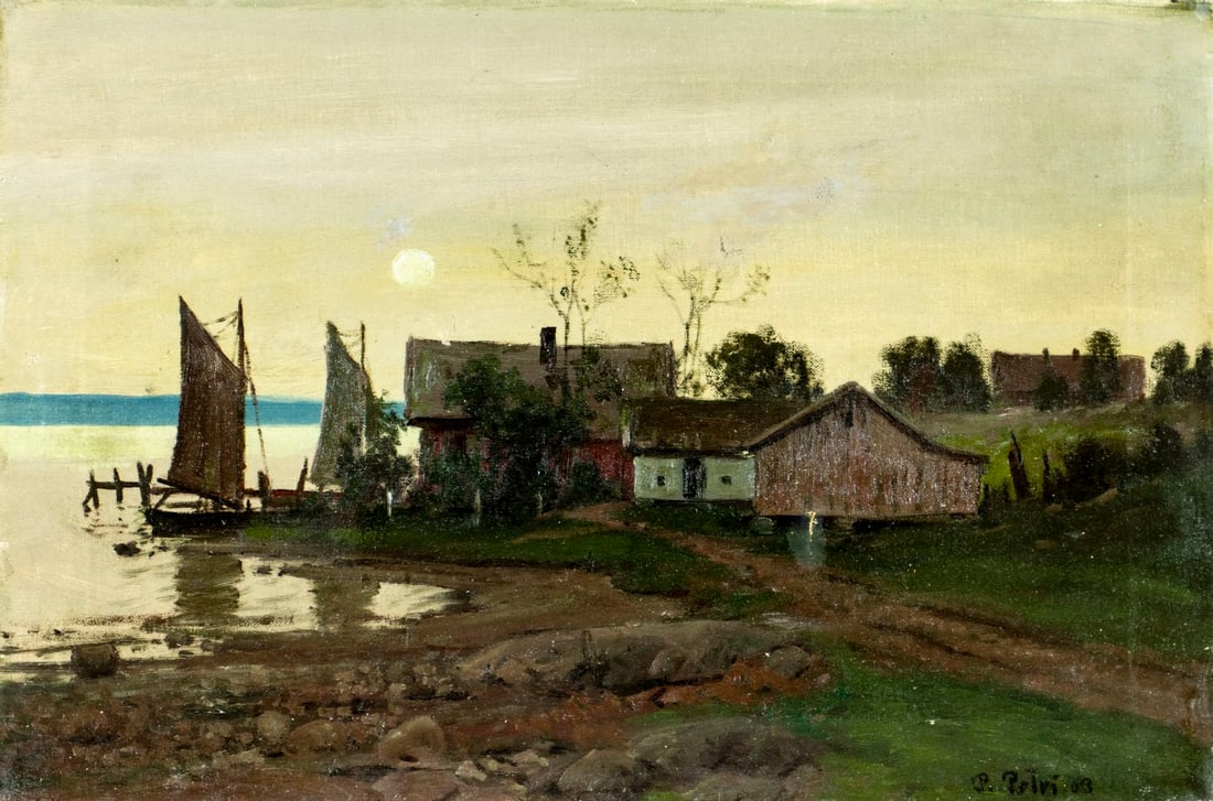 Per Petri (Norway,1869-1953) oil painting (1 of 12)