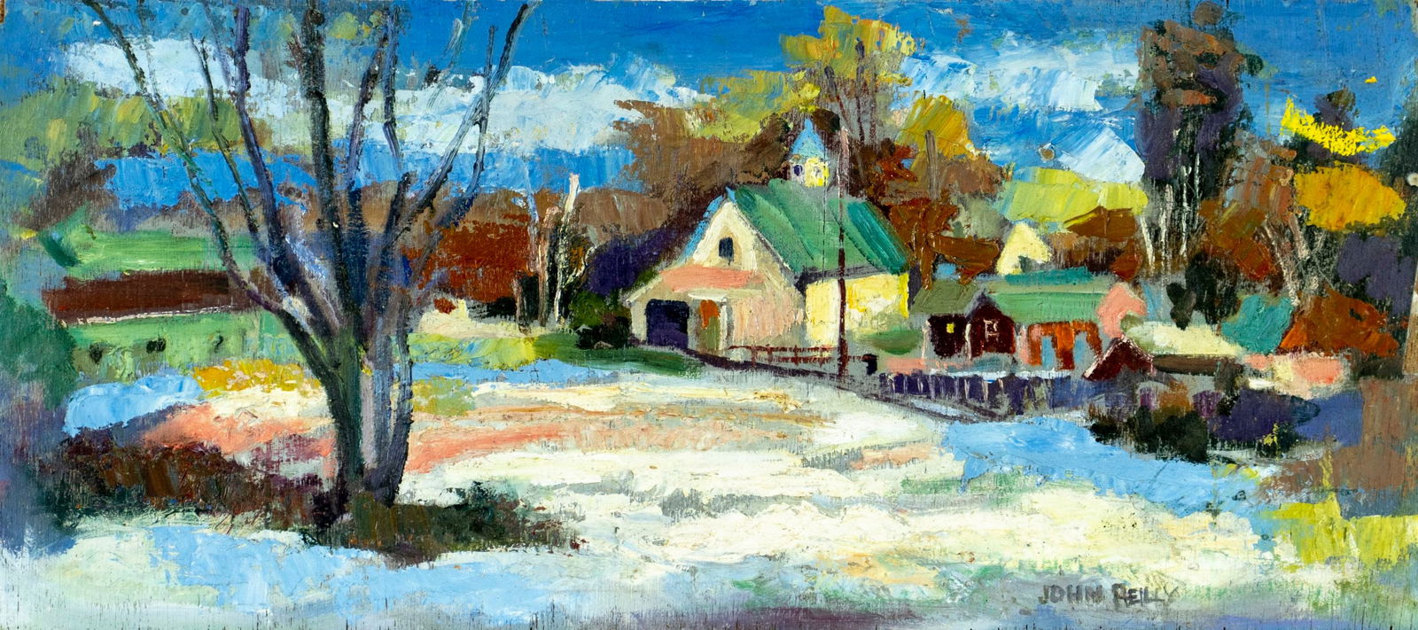 John Reilly (NY,NJ,1942-2021) oil painting (1 of 13)