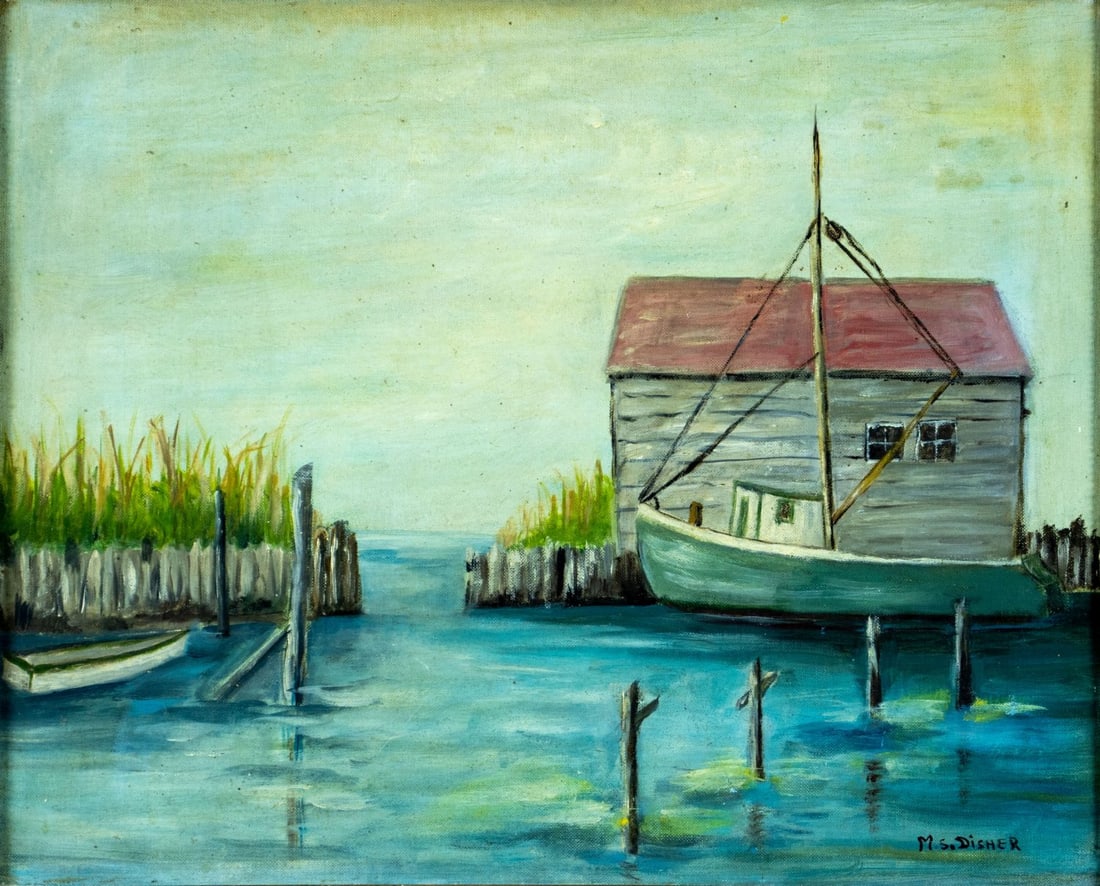 M S Disher (US,20C) oil painting (1 of 12)