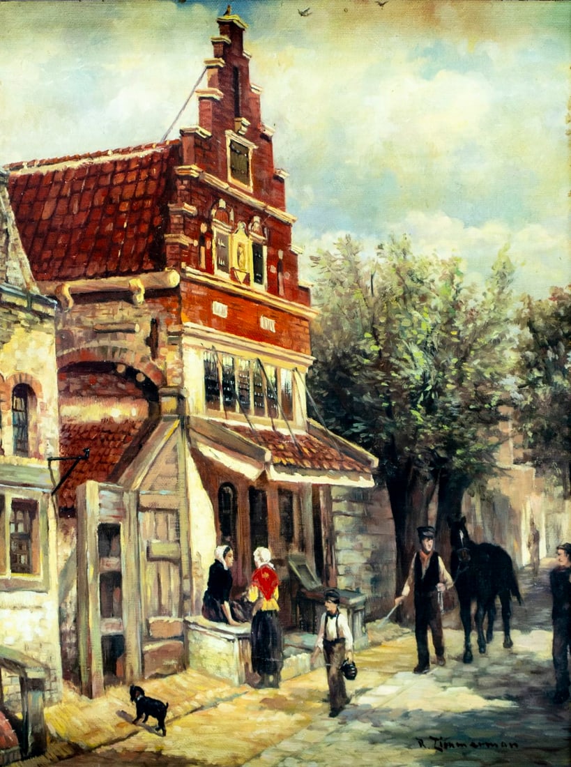 R Zimmerman (Europe,20C) oil painting (1 of 12)