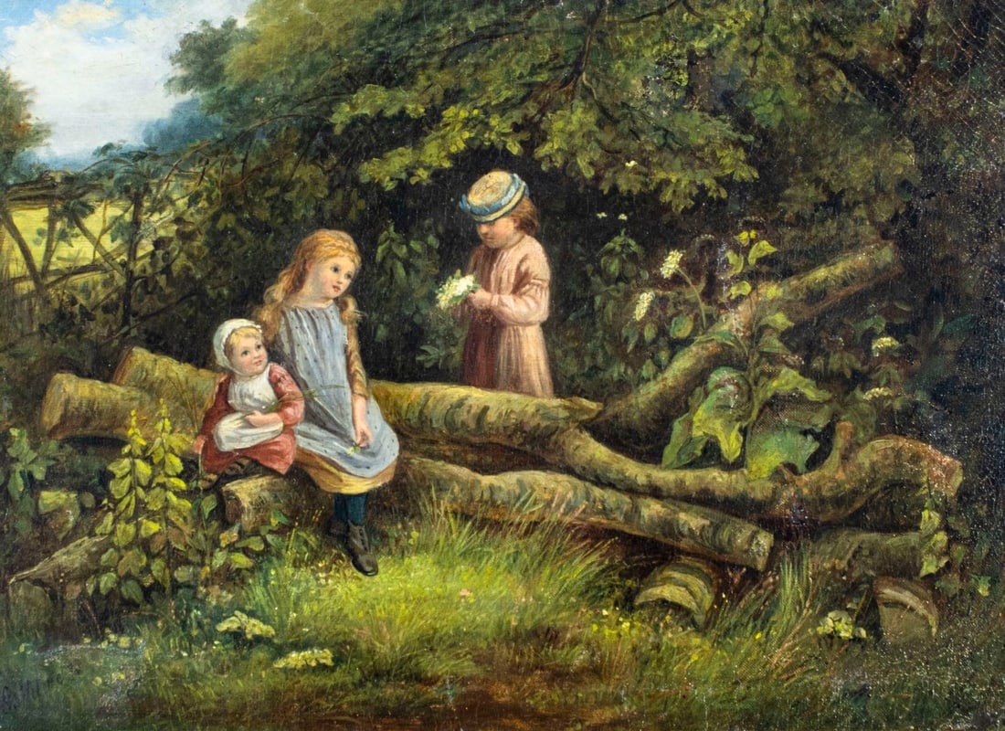 G Haines (UK,19C) oil painting antique (1 of 11)